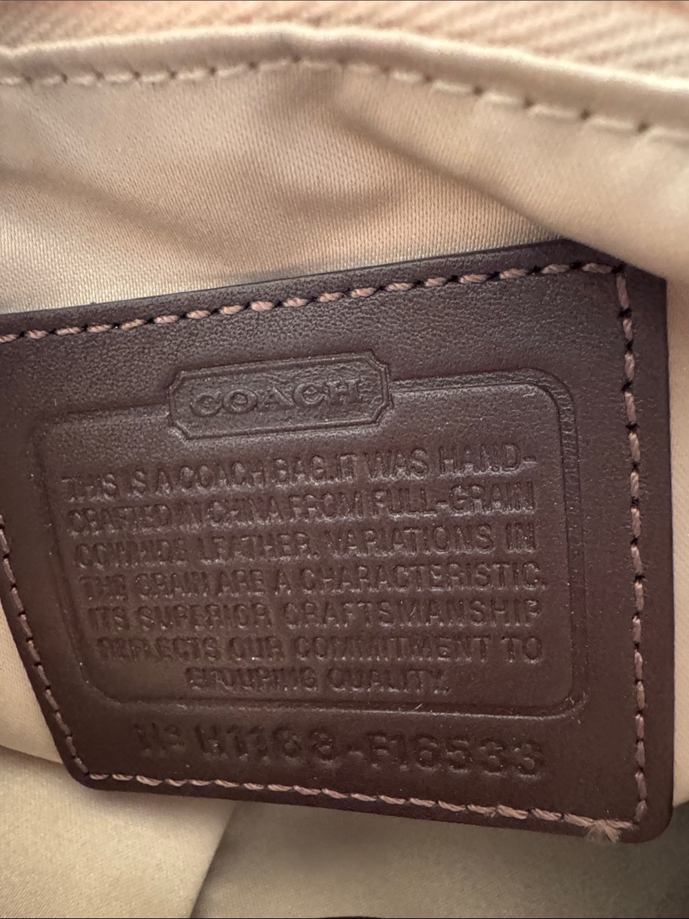 Coach Brown Leather Crossbody with Gold Turnlock - Picture 2 of 8